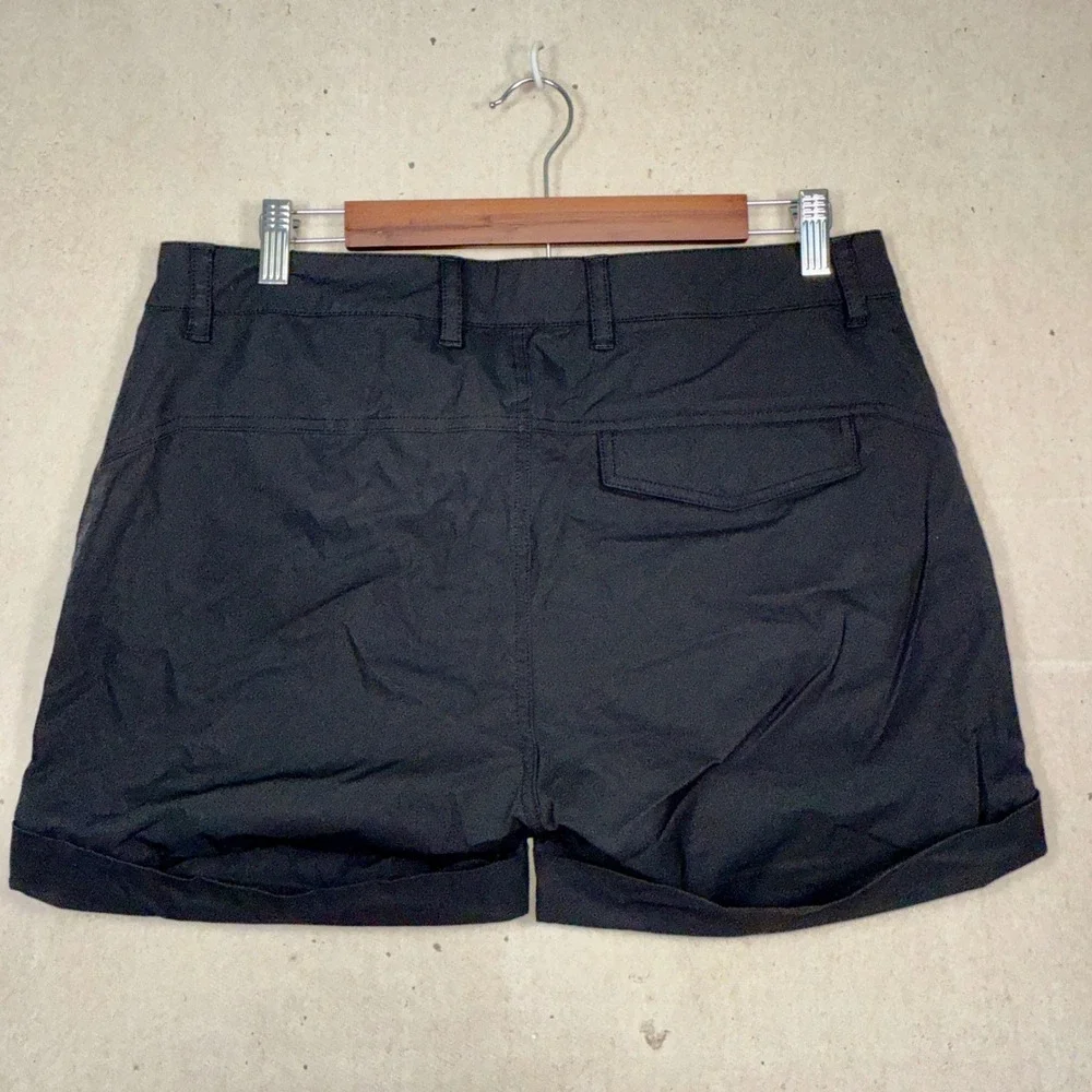 Fjallraven Womens High Coast Trail Shorts Black Hiking Outdoor EU‎ 42 US 32-33